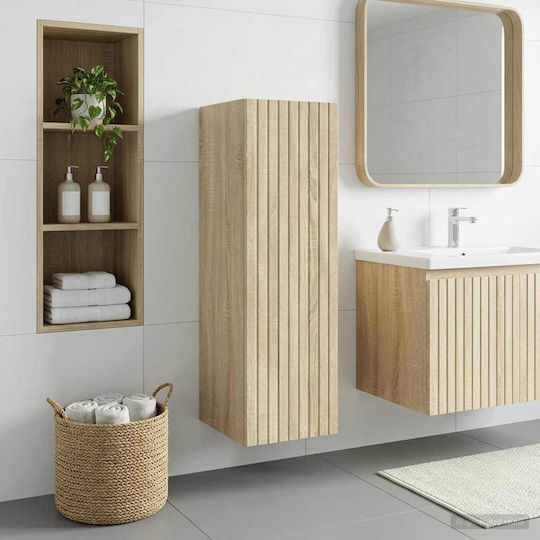 vidaXL Badezimmerschrank 33x34.5x100cm Sonoma