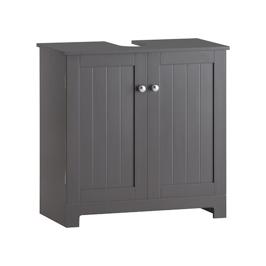 SoBuy Bathroom Cabinet L60xW30xH60cm Gray