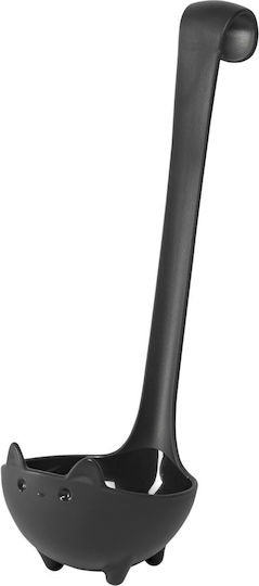 Ototo Deep Black Plastic Soup Spoon 27.17cm