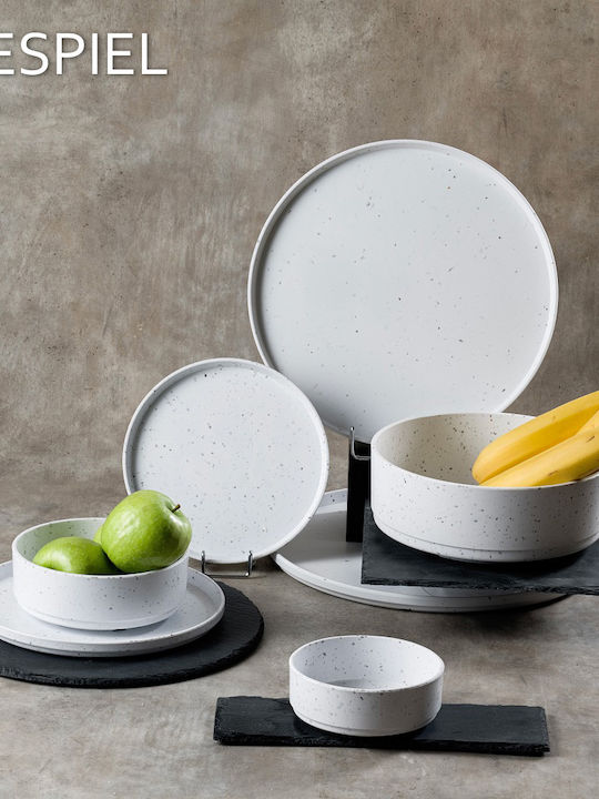 Espiel Mosaico Melamine Salad Bowl White 24x24x9cm