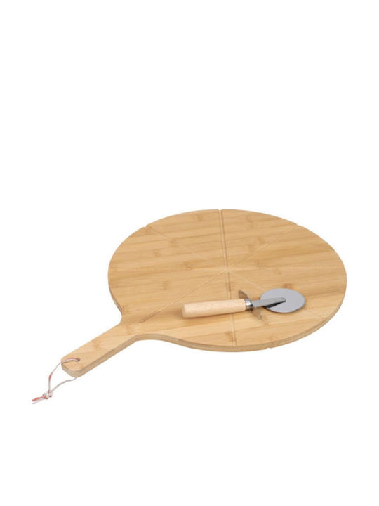 Excellent Houseware Πλατώ Σερβιρίσματος Πίτσας Ξύλινο 2τμχ