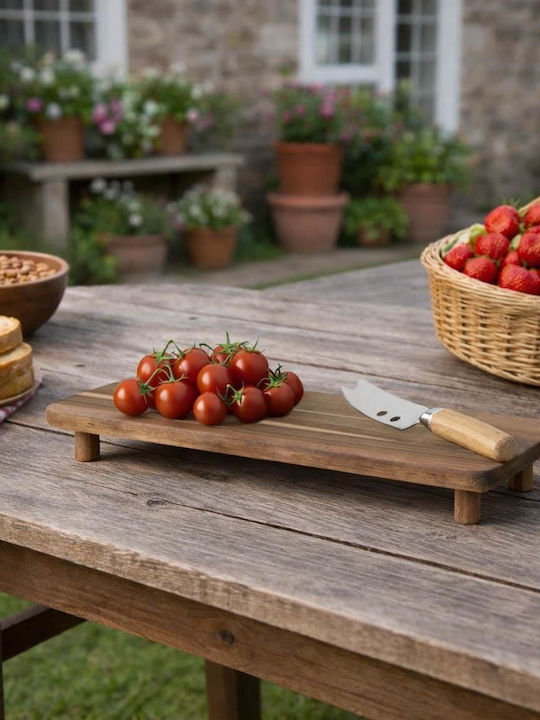 Excellent Houseware Πλατώ Σερβιρίσματος Τυριών Ξύλινο 36x14.5x3εκ.