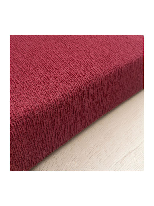 Linea Home Ελαστικό Κάλυμμα Τριθέσιου Καναπέ Μπορντώ
