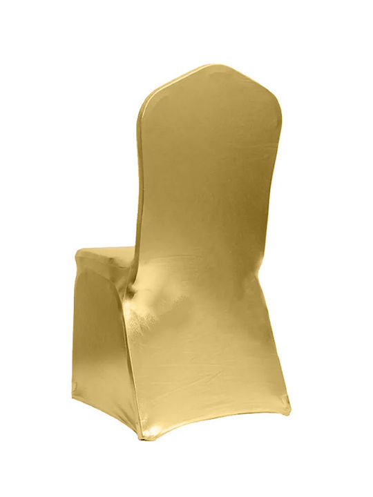 Meble odNowa Elastische Abdeckung Für Stuhl Gold 100cm
