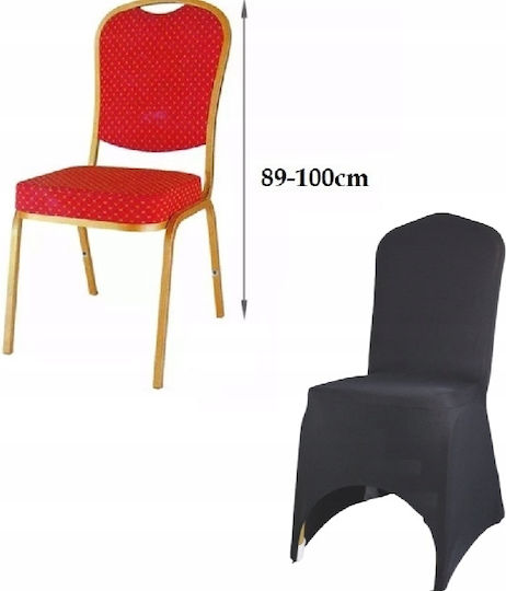 Meble odNowa Ελαστικό Κάλυμμα Καρέκλας Black 100cm