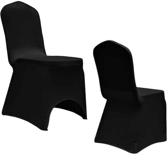 Meble odNowa Elastische Abdeckung Für Stuhl Schwarz 100cm