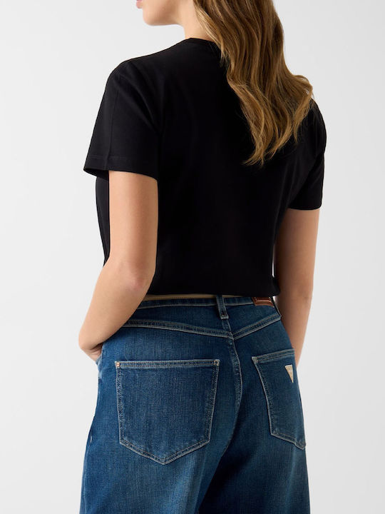 Guess T-Shirt Μαύρο