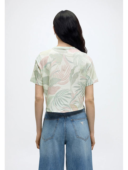 Guess Damen Crop T-shirt Grüne
