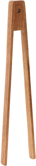 5Five Set of Wooden Cooking Utensils With Stand 4 Pieces Brown