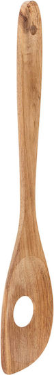 5Five Set of Wooden Cooking Utensils With Stand 4 Pieces Brown