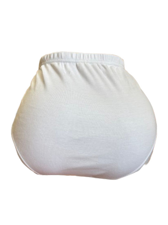 High Waist Women's Briefs 3Pack White