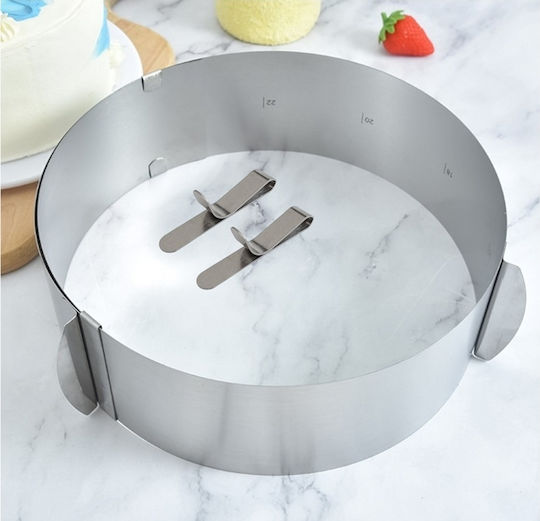 Cake Land 12cm Adjustable Cake Ring 16-30cm Springform Pan