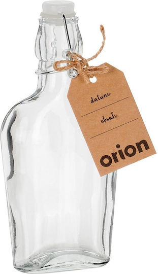 Orion Bottle Water Glass with Clip Transparent 180ml