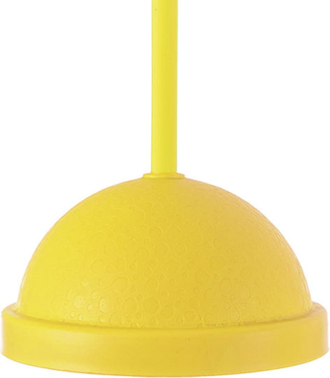 Qlux Plastic Water Bottle with Screw Cap Yellow 450ml
