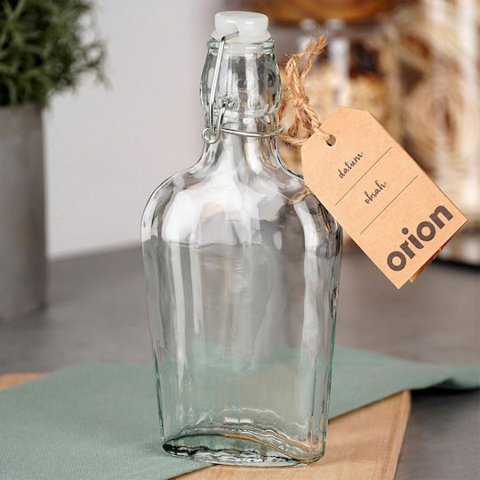 Orion Bottle Water Glass with Clip Transparent 180ml