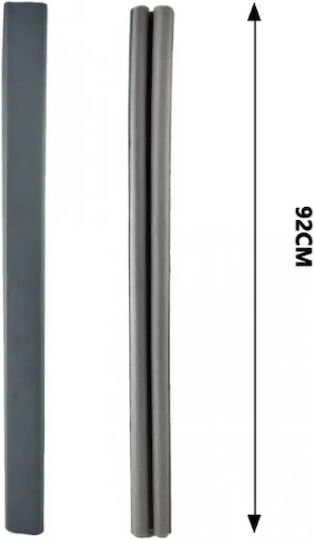 Tpster Foam Double Door Draft Stopper in Brown Color 0.92m x 3cm