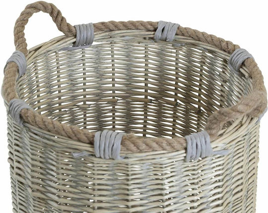 Lesli Living Set Dekorative Körbe Korbweide Grau 3Stücke