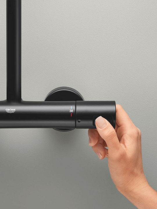 Grohe Vitalio Start 250 Shower Column with Mixer Black