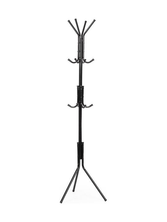 Bizzotto Cuiere de podea Metal Negru 42x42x172cm