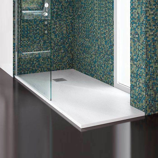 Karag Rectangular Artificial Stone Shower Ardesia Pietra 80x100x2.5cm