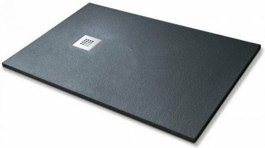 Karag Pietra Rectangulară Duș din piatră artificială 80x160cm Cemento