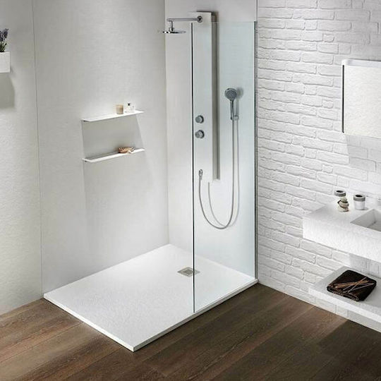 Sirene Künstlicher Stein Dusche x80cm Schwarz