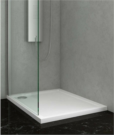 Karag New Flat 15 Ορθογώνια Ακρυλική Ντουζιέρα 70x160cm Λευκή