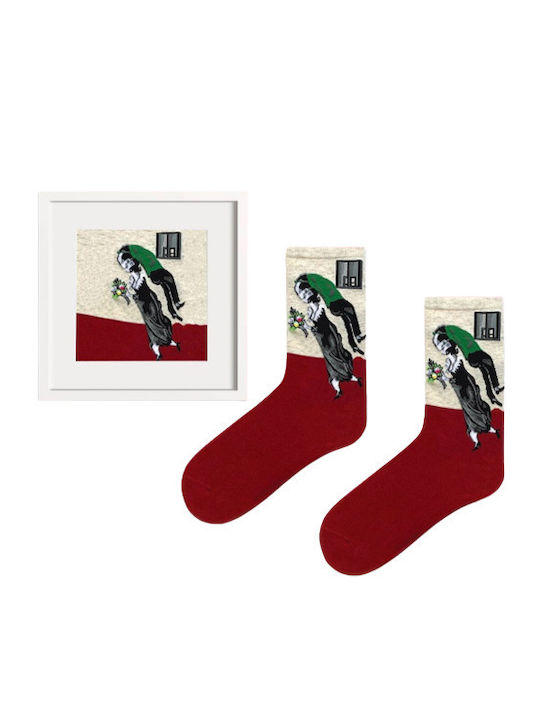 Prestige Women's Burgundy Socks