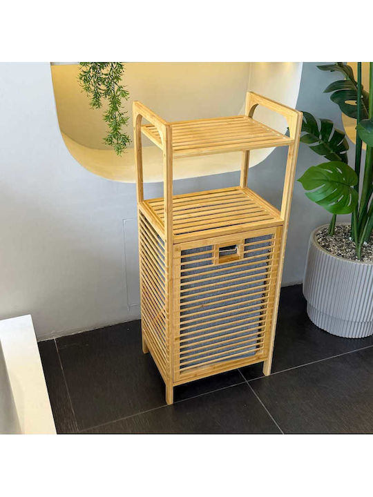 SteweHome Laundry Basket Bamboo 95x40x30cm Multicolour