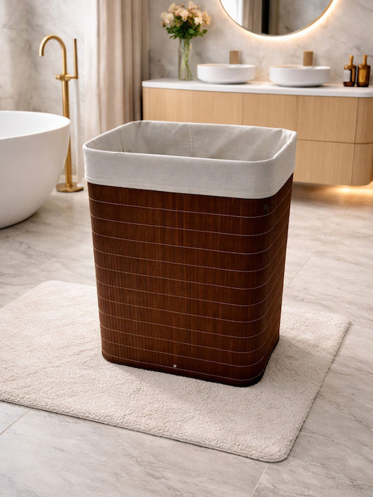 SteweHome Καλάθι Απλύτων Bamboo 70lt Καφέ SteweHome Καλάθι Απλύτων Bamboo 70lt Καφέ