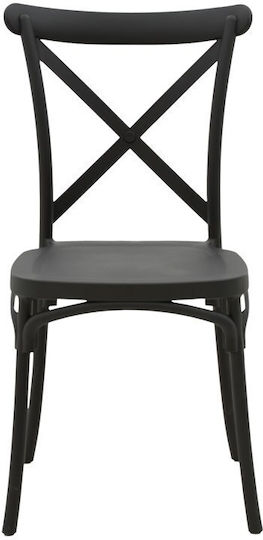 Pakketo Gartenstühle Polypropylen Crossie Schwarze 43x53x88cm