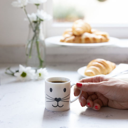 Kitchen Craft Φλιτζάνι Espresso από Πορσελάνη Λευκό 80ml