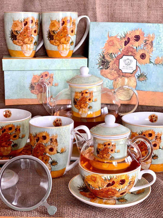 Set of Cups Coffee Porcelain White 110ml 2pcs