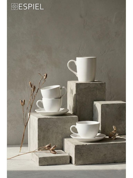 Espiel Morgan Φλιτζάνι Cappuccino από Πορσελάνη Λευκό