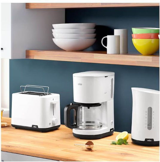 Braun HT 1010 Φρυγανιέρα 2 Θέσεων 900W Λευκή
