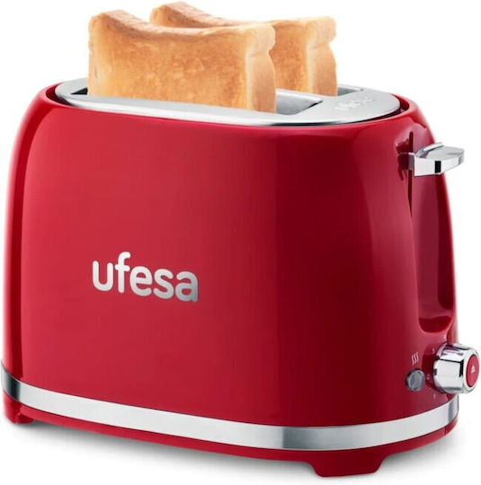 Ufesa Prăjitor de pâine 2 sloturi 850W Roșu