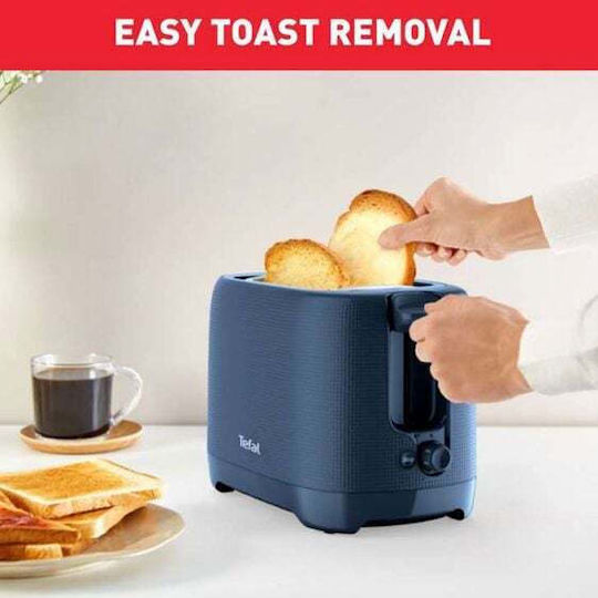 Tefal Φρυγανιέρα 2 Θέσεων 850W Μπλε