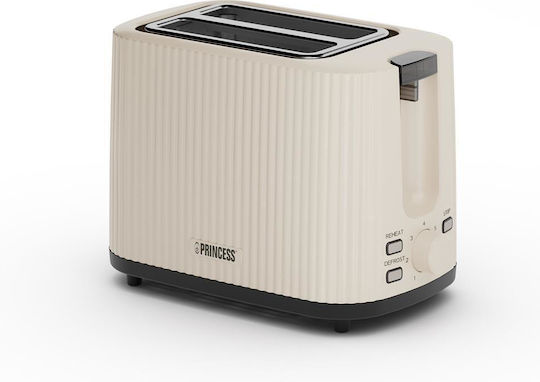 Princess Wave Тостер Двуместен 930W Бежов