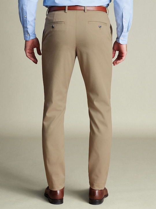 Pantaloni Bărbați Chino Elastic Slim Fit Lădi