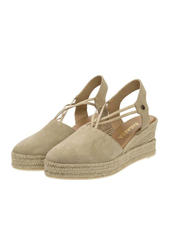 Platforme Dama De Vară Tip Espadrile Bej