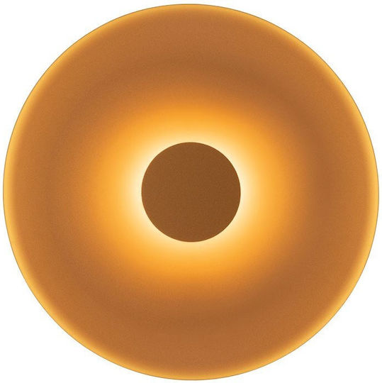Zambelis Lights Lampă de Perete cu LED Integrat și Lumină Albă Caldă, Maro, 45x11 cm