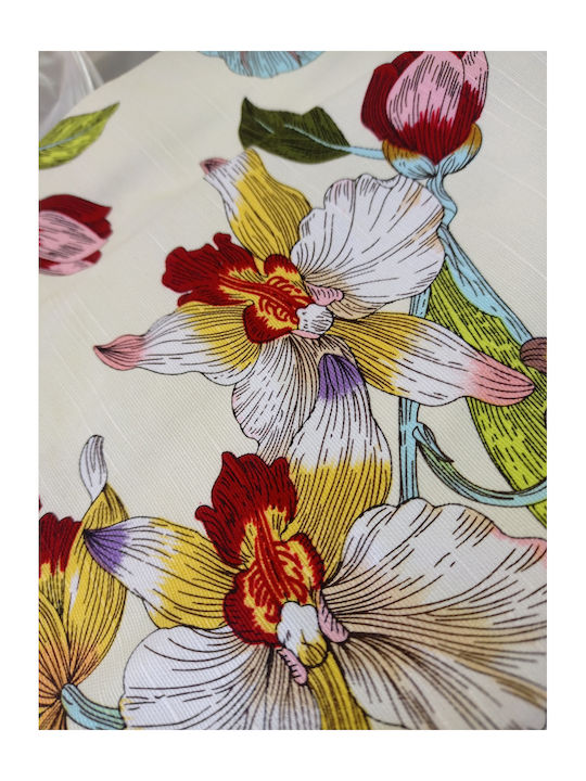 FRIPIA Față De Masă Din In Cu Dantelă Albă 140x250 Cm