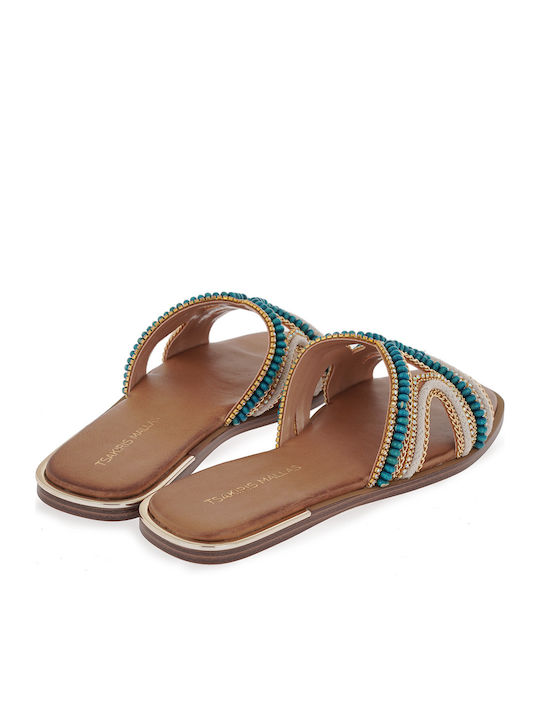 Sandale Casual Damă Din Piele Bej