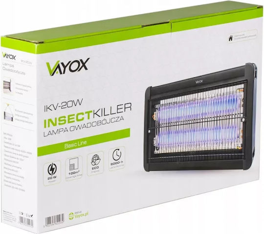 Vayox Ηλεκτρική Εντομοπαγίδα 20W 100m²