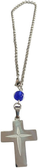 Car Charm Steel Silver Cross Chain 17cm Gt-305100788-000