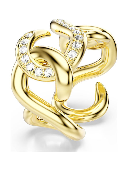 Swarovski Damentrikot mit Steinen Vergoldet