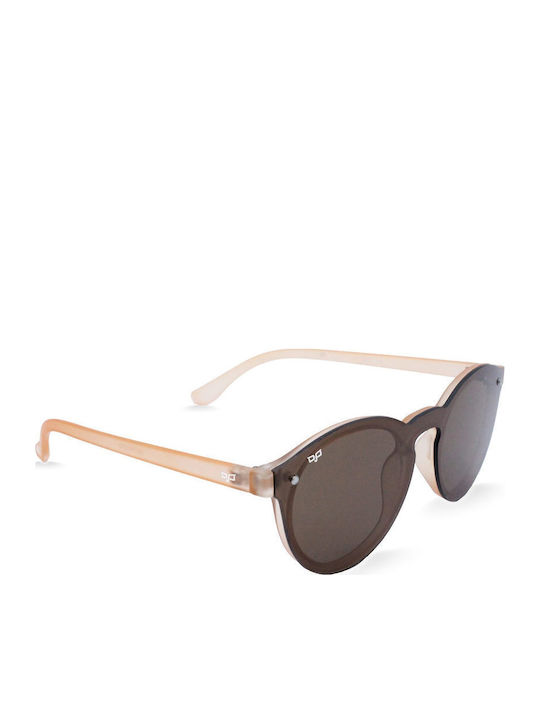 OJO Sunglasses Round Auga Sonnenbrillen Braun mit Kunststoff Gestell OJO Sunglasses Round Auga Sonnenbrillen Braun mit Kunststoff Gestell