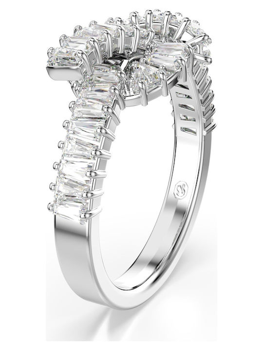 Swarovski Damenring mit Steinen Vergoldet