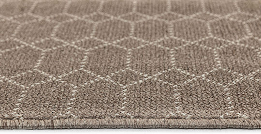 Nikotex Carpets Non-Slip Kitchen Runner Mat Belmont Mocha-Ivory 67x200