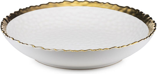 HowHomely Placă Adâncă Ceramică Albă 2 Bucăți
